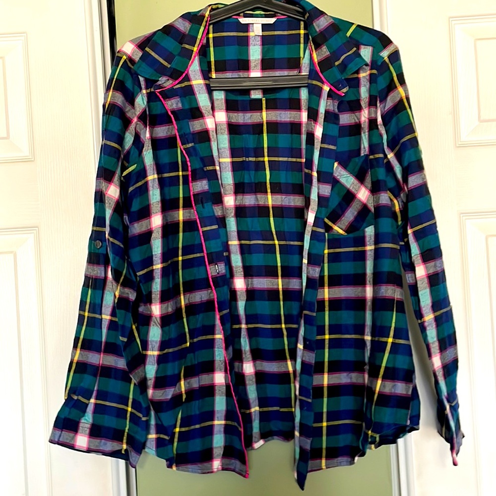 Victoria’s Secret Button Down Sleep Shirt, Women’s Size Large, Great Condition!